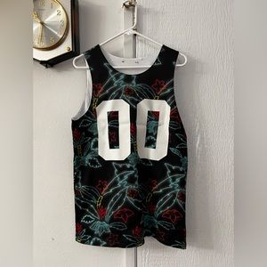 Floral Jersey tank top